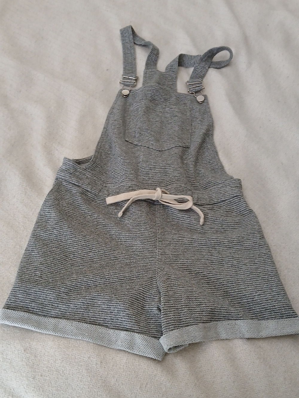 Kori Heather Gray Knit Overalls